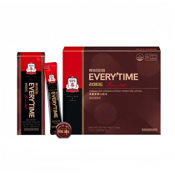 Tinh Chất Địa Sâm Cao Cấp KGC Everytime Limited 10ml x 30 Gói