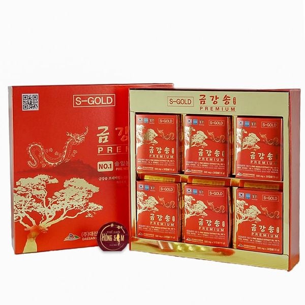 Tinh Dầu Thông Đỏ Daesan Hàn Quốc Hộp 180 Viên