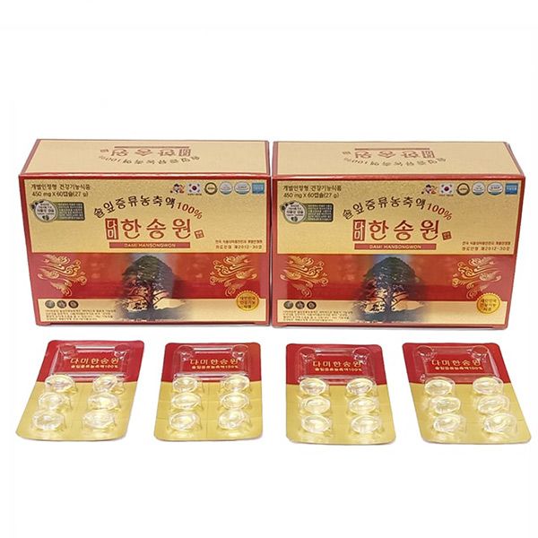 Tinh Dầu Thông Đỏ Dami Hansongwon Hàn Quốc Hộp 120 Viên