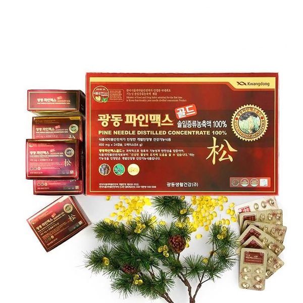 Tinh Dầu Thông Đỏ Kwangdong Hàn Quốc Hộp 120 Viên Uống