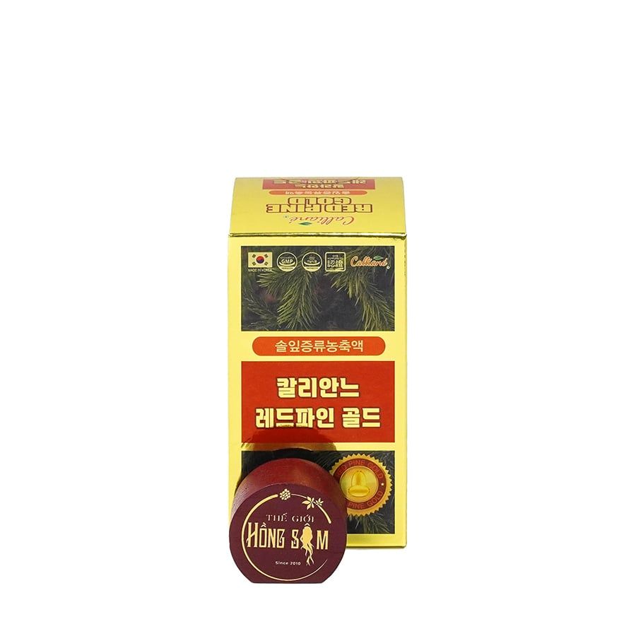 Tinh Dầu Thông Đỏ Red Pine Gold Hàn Quốc Lọ 100 Viên