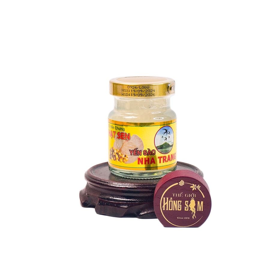 Tổ Yến Chưng hạt Sen Hũ 70ml (Hộp 6 Hũ)