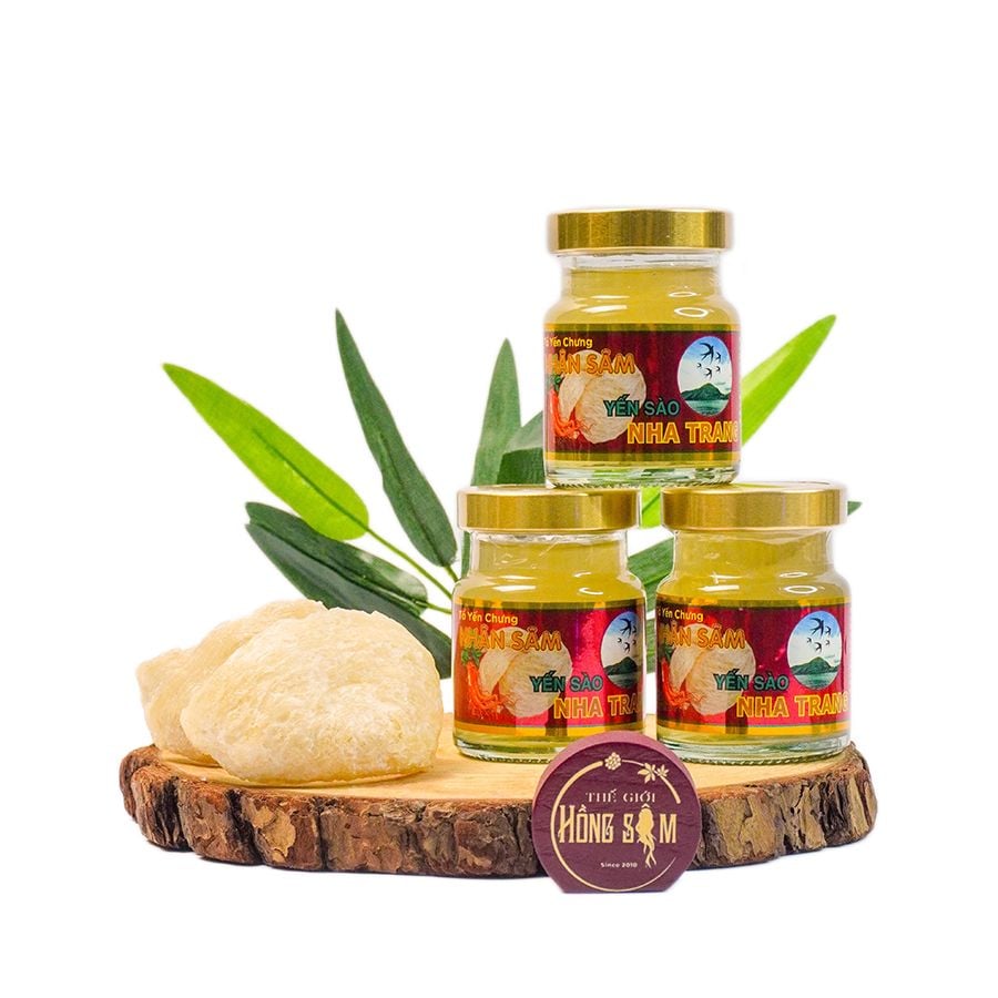 Tổ Yến Chưng Nhân Sâm Hũ 70ml (Hộp 6 Hũ)