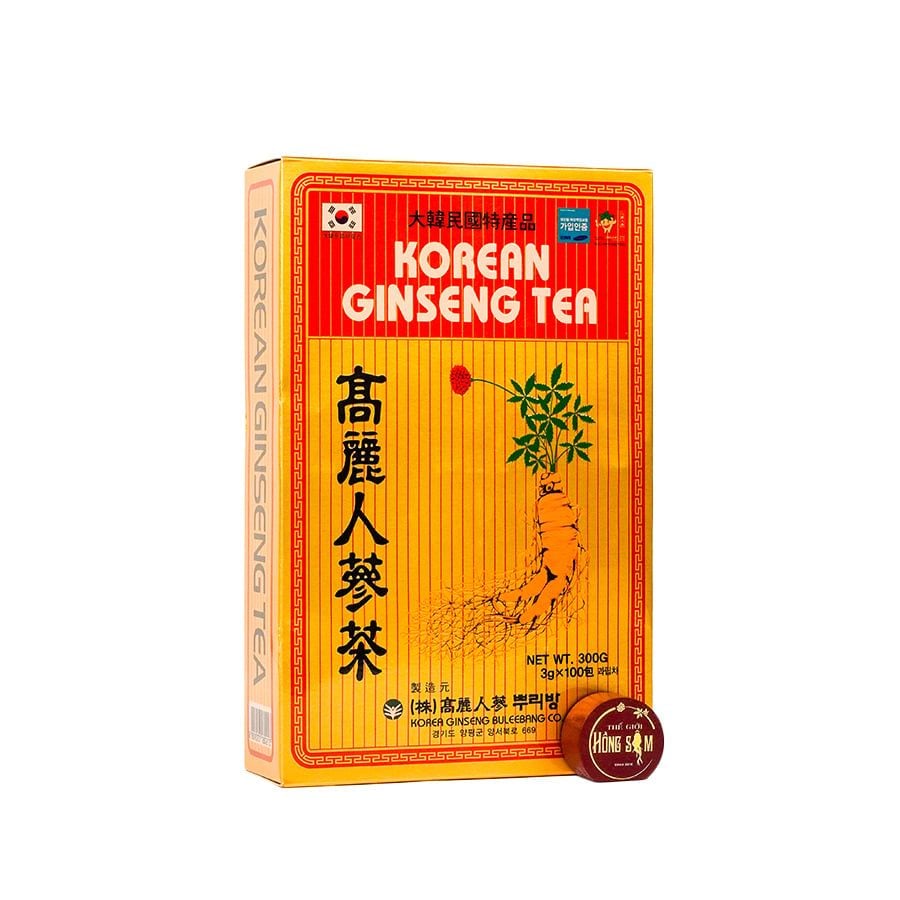 Trà Hồng Sâm Buleebang Hàn Quốc Hộp Giấy (100 Gói x 3g)