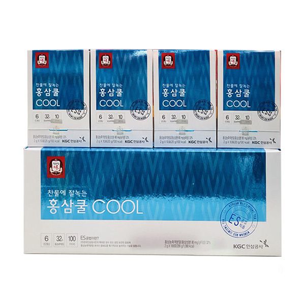 Trà Hồng Sâm Hòa Tan Tea Cool KGC Hàn Quốc Hộp 100 Gói x 2g