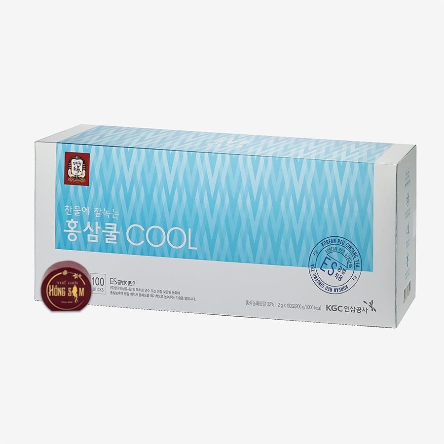 Trà Hồng Sâm Hòa Tan Tea Cool KGC Hàn Quốc Hộp 100 Gói x 2g