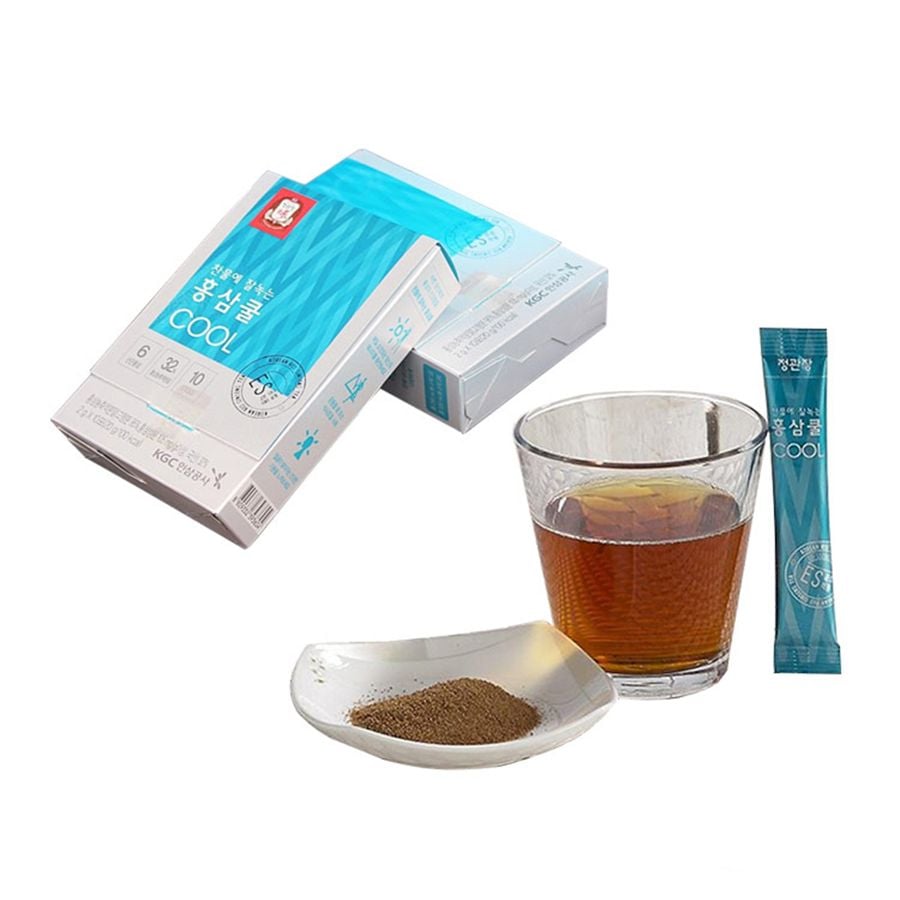 Trà Hồng Sâm Hòa Tan Tea Cool KGC Hàn Quốc Hộp 100 Gói x 2g