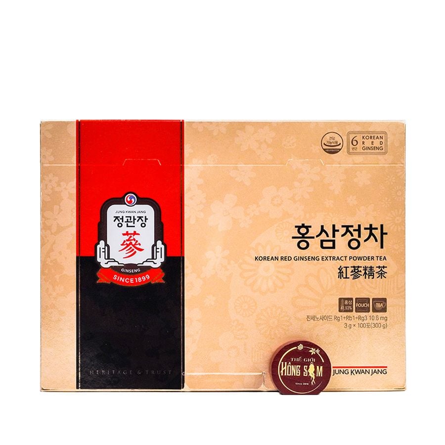 Trà Hồng Sâm KGC Chính Phủ Hàn Quốc Hộp 100 Gói x 3g