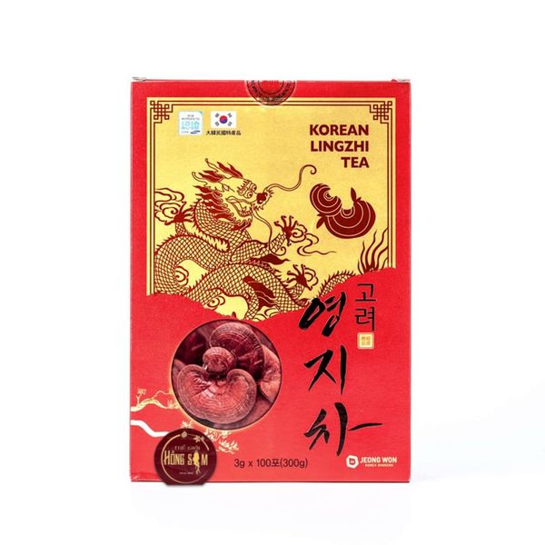 Trà Linh Chi Jeong Won Hàn Quốc Hộp 100 Gói x 3g