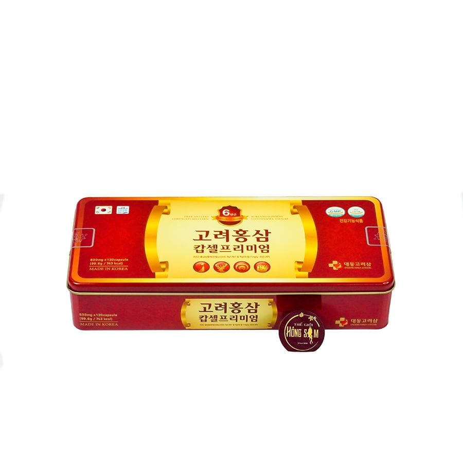 Hộp 120 Viên Đông Trùng Hạ Thảo Daedong Hộp Thiếc