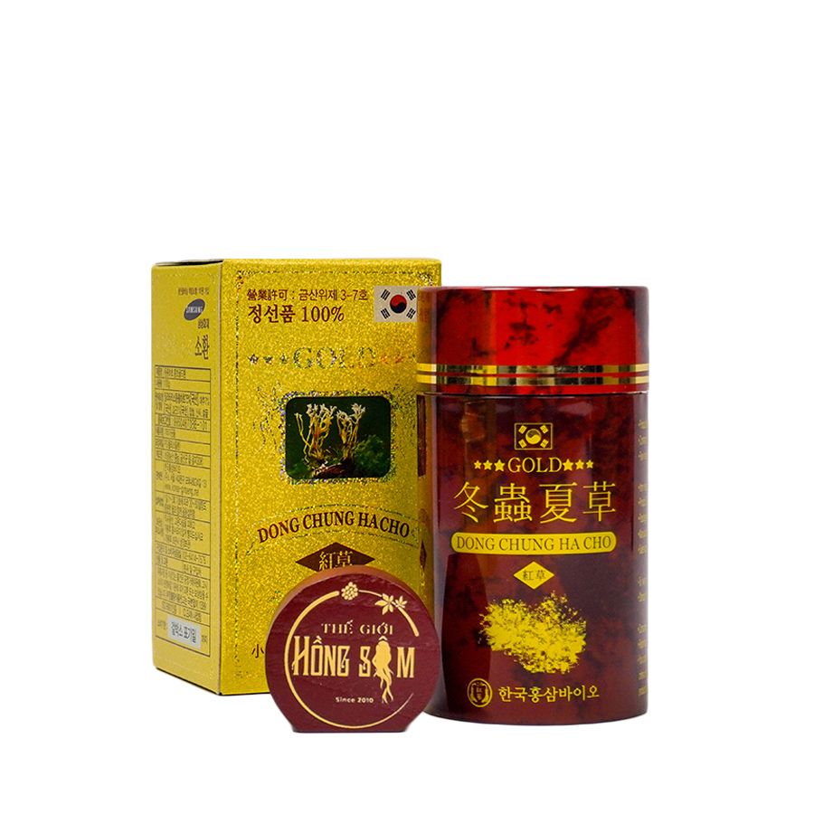 Viên Đông Trùng Hạ Thảo KimSam Gold 100g x 2 Hộp Đỏ Viên Nén