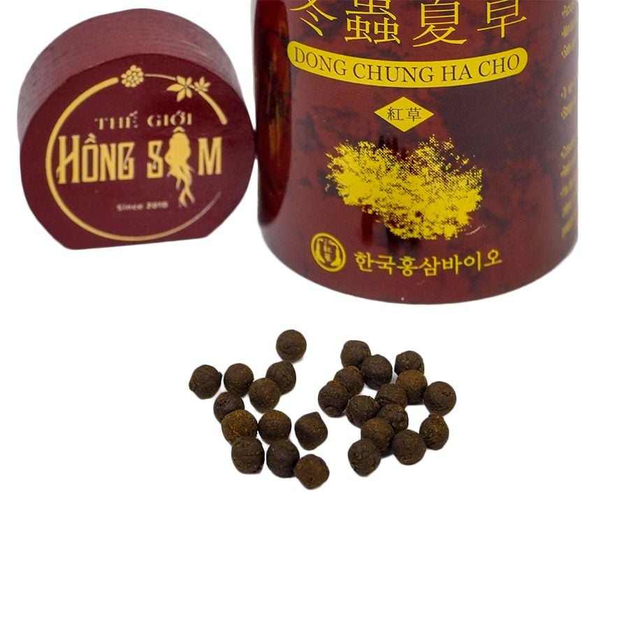 Viên Đông Trùng Hạ Thảo KimSam Gold 100g x 2 Hộp Đỏ Viên Nén