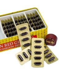 Viên Hồng Sâm Nhung Hươu Linh Chi Bio Hàn Quốc Hộp Thiếc 60 Viên