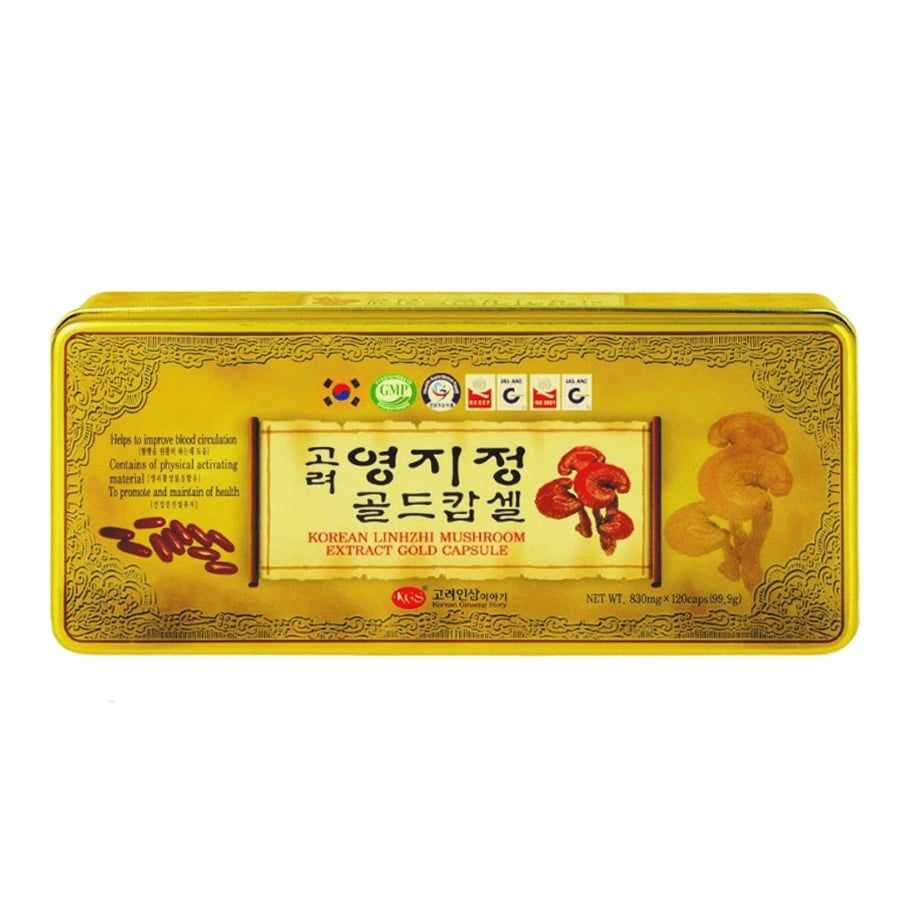 Viên Linh Chi Hộp Thiếc 830mg x 120 Viên KGS Hàn Quốc