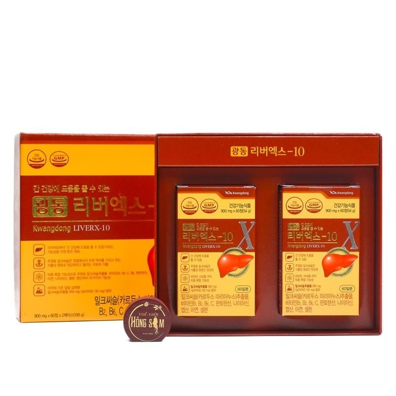 Viên uống bổ gan Hàn Quốc Kwangdong Hộp 120 viên