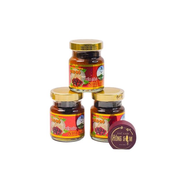 Tổ Yến Chưng Táo Đỏ Hũ 70ml (Hộp 6 Hũ)