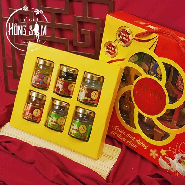 Yến Hũ Chưng Sẵn Nha Trang Mix 12 Vị (Loại 6 - 10 Hũ)