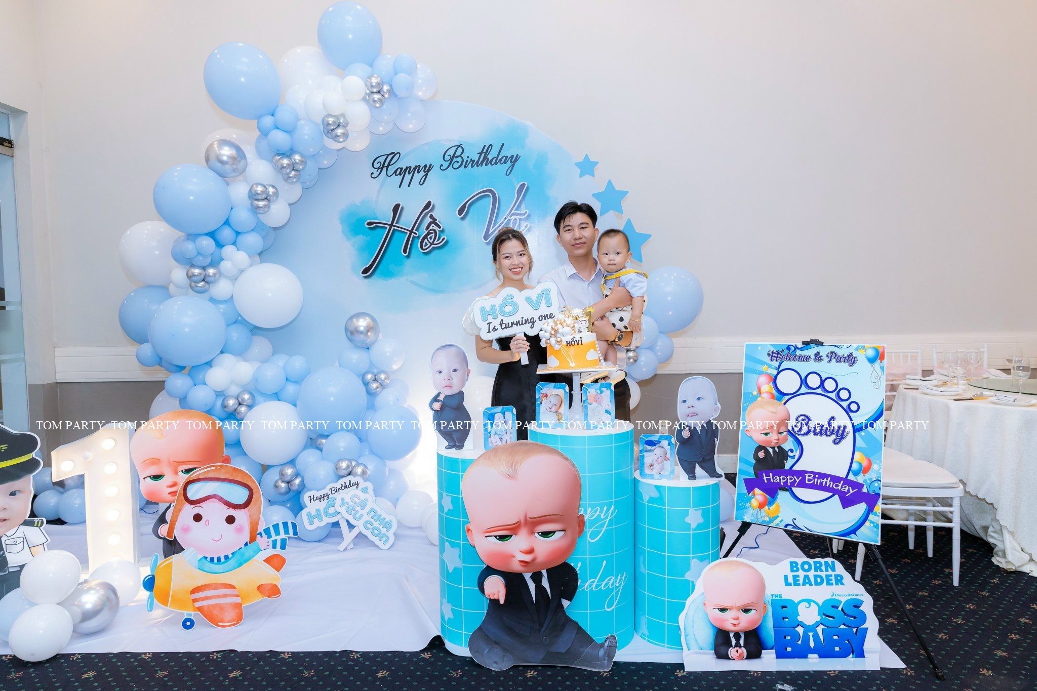 SINH NHẬT BÉ HỒ VĨ VỚI CHỦ ĐỀ BOSS BABY