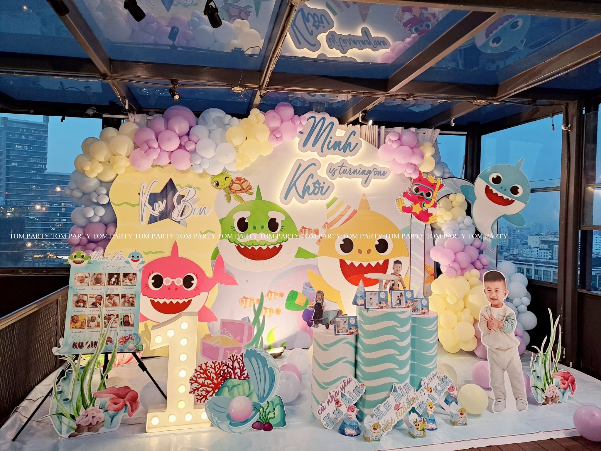 SINH NHẬT BÉ MINH KHÔI với chủ đề BABY SHARK