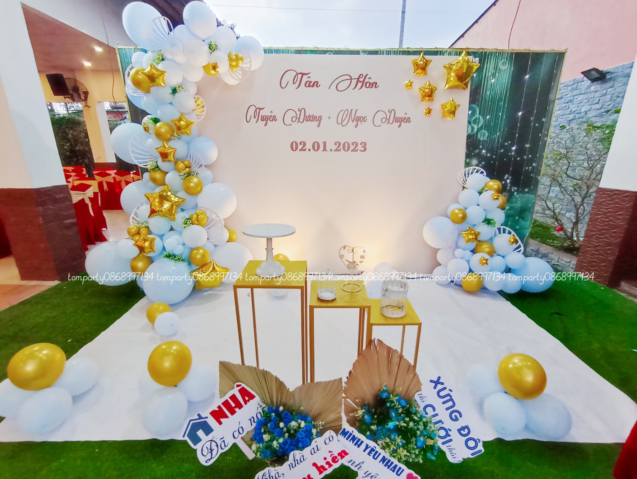 TRANG TRÍ TIỆC CƯỚI ANH CHỊ TUYÊN DƯƠNG- NGỌC DUYÊN