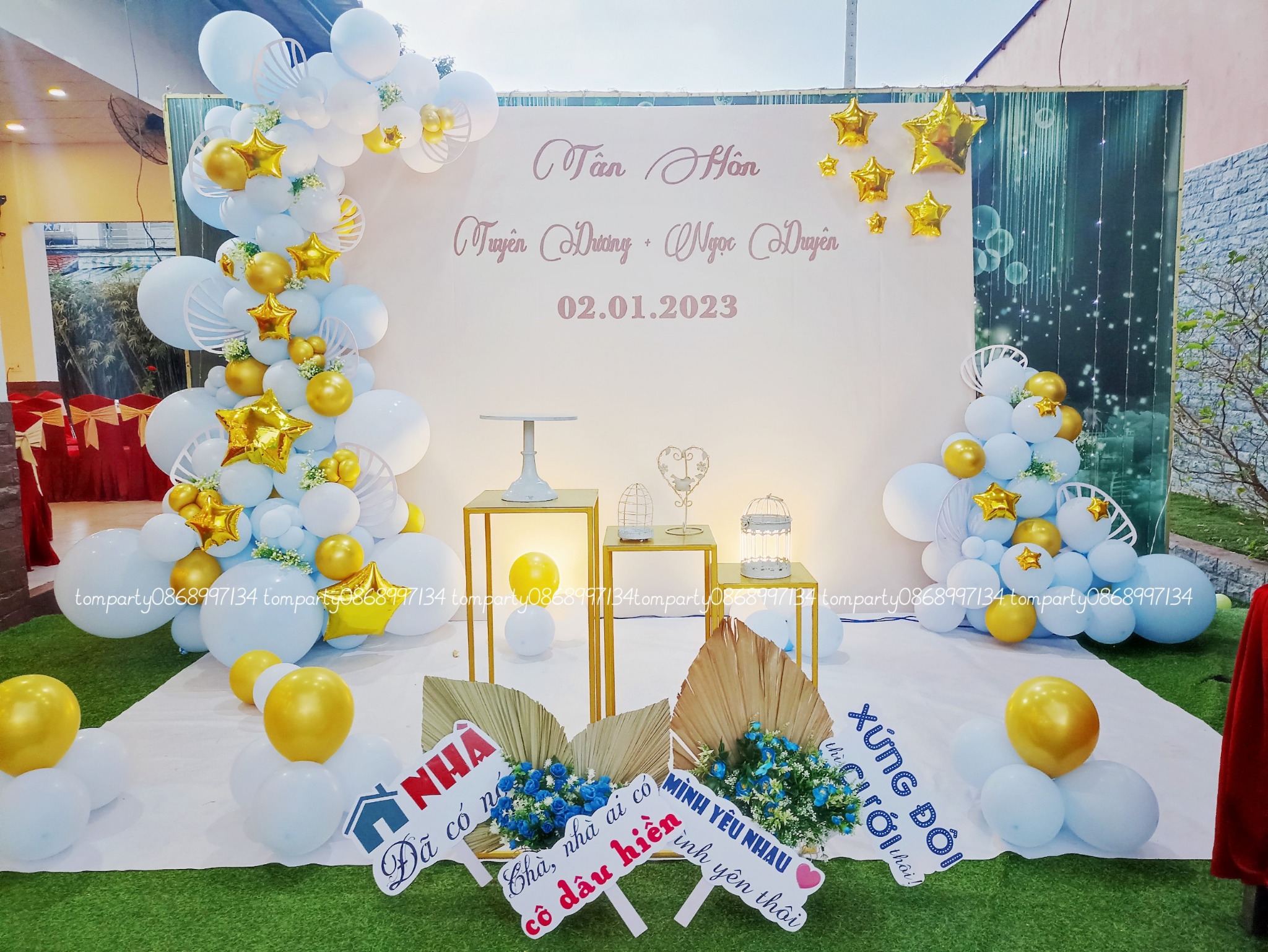 TRANG TRÍ TIỆC CƯỚI ANH CHỊ TUYÊN DƯƠNG- NGỌC DUYÊN