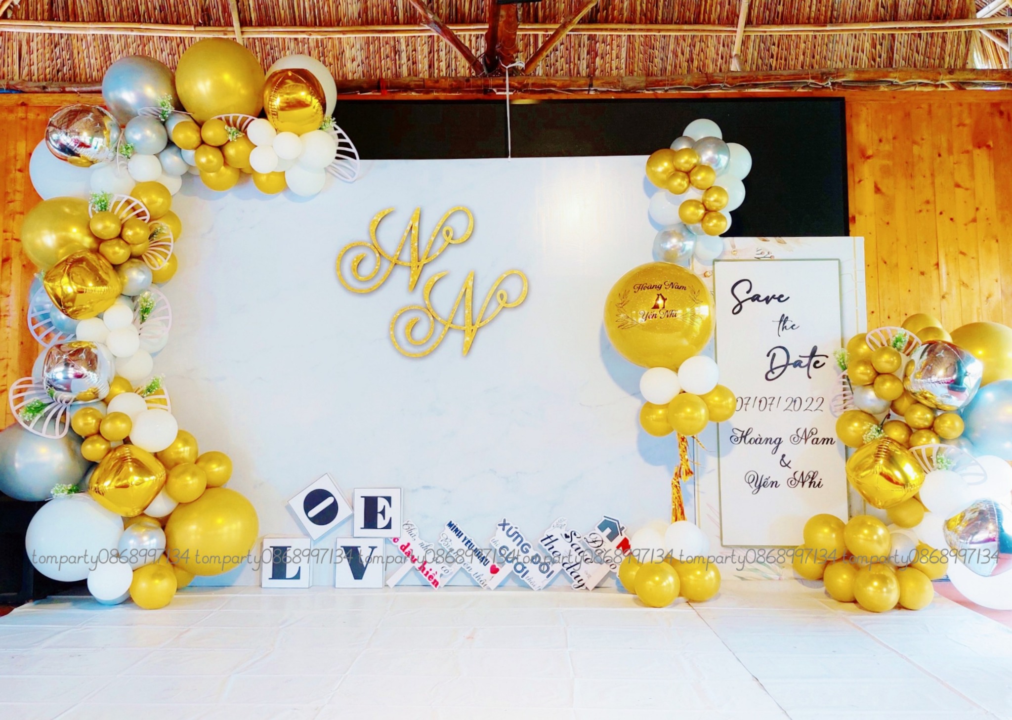 TRANG TRÍ TIỆC CƯỚI TOM PARTY