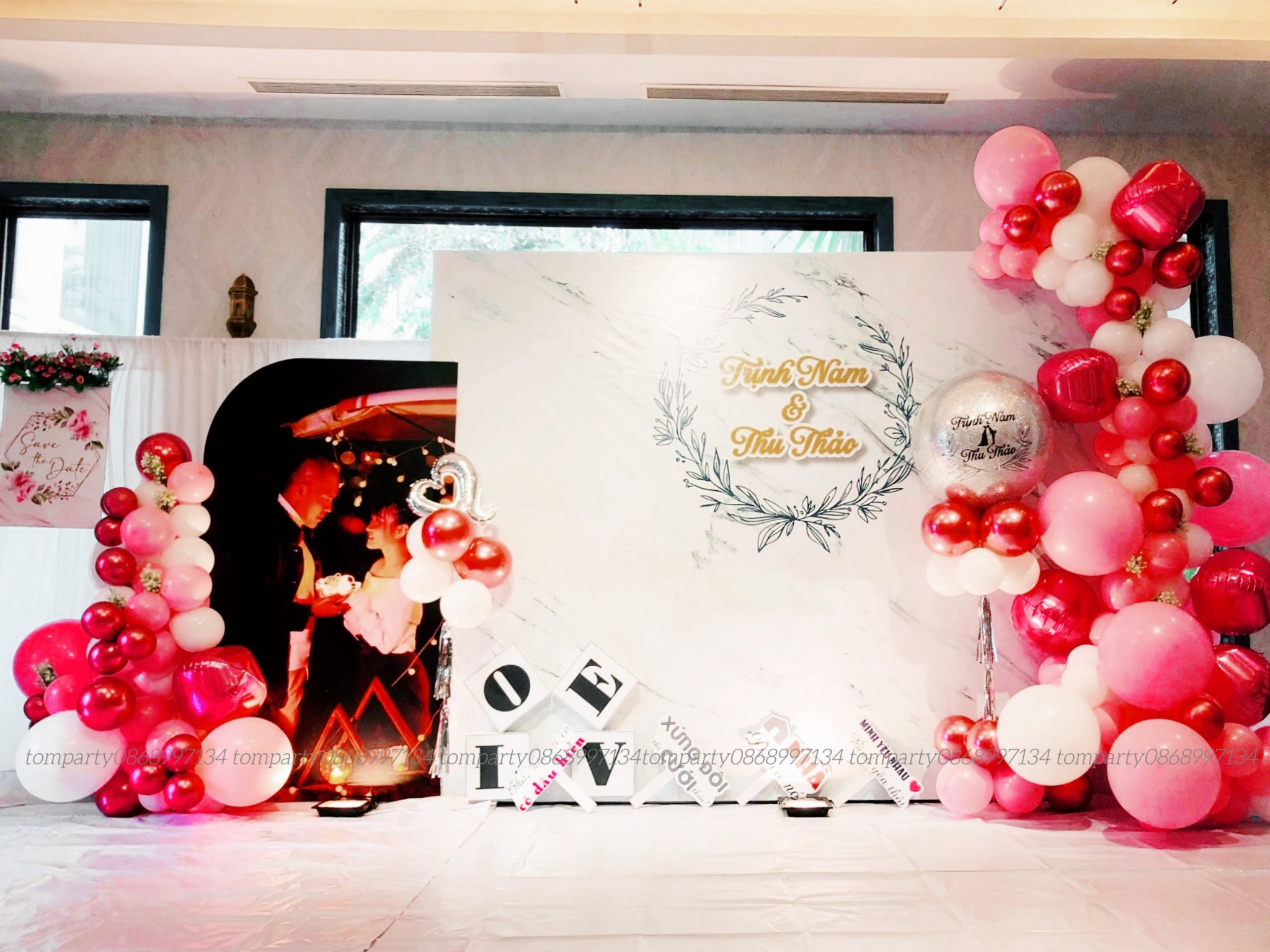 TRANG TRÍ TIỆC CƯỚI TOM PARTY