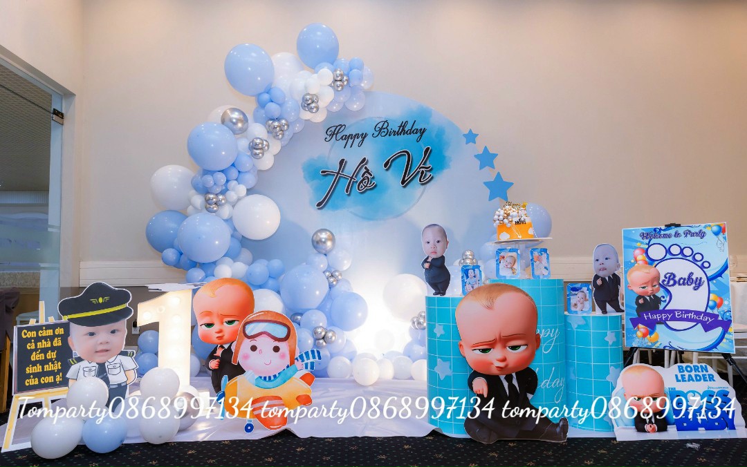 SINH NHẬT BÉ HỒ VĨ VỚI CHỦ ĐỀ BOSS BABY