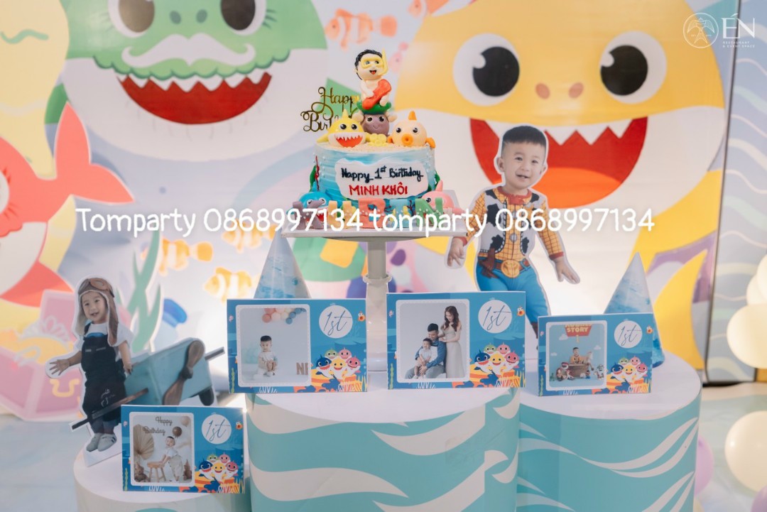 SINH NHẬT BÉ MINH KHÔI với chủ đề BABY SHARK