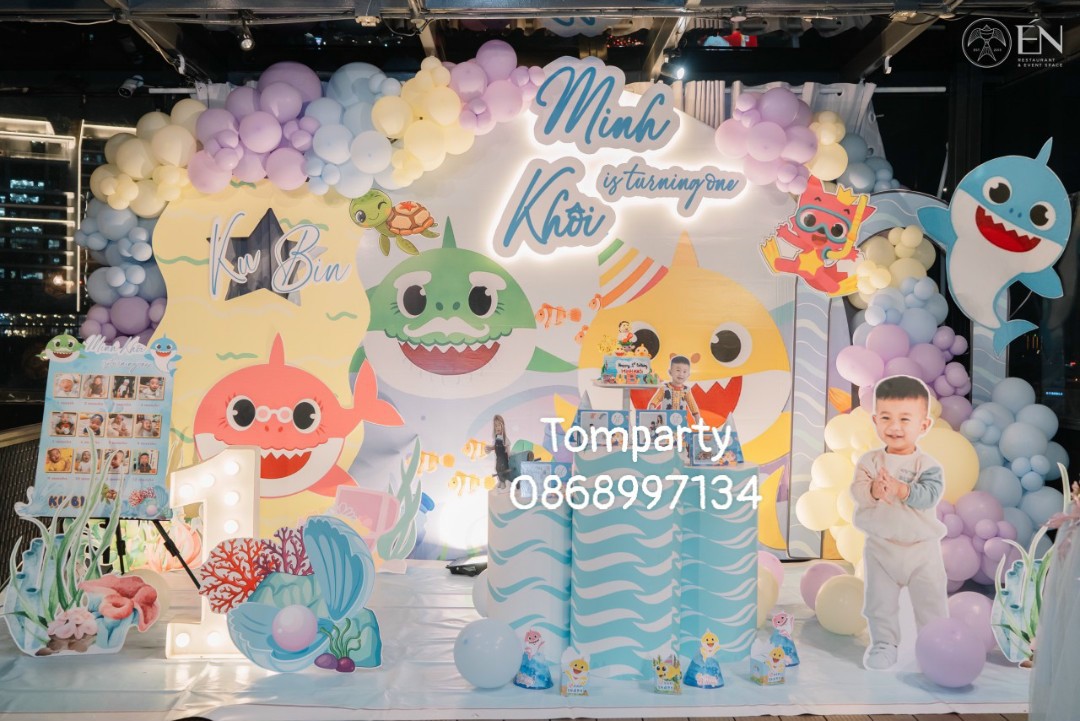 SINH NHẬT BÉ MINH KHÔI với chủ đề BABY SHARK
