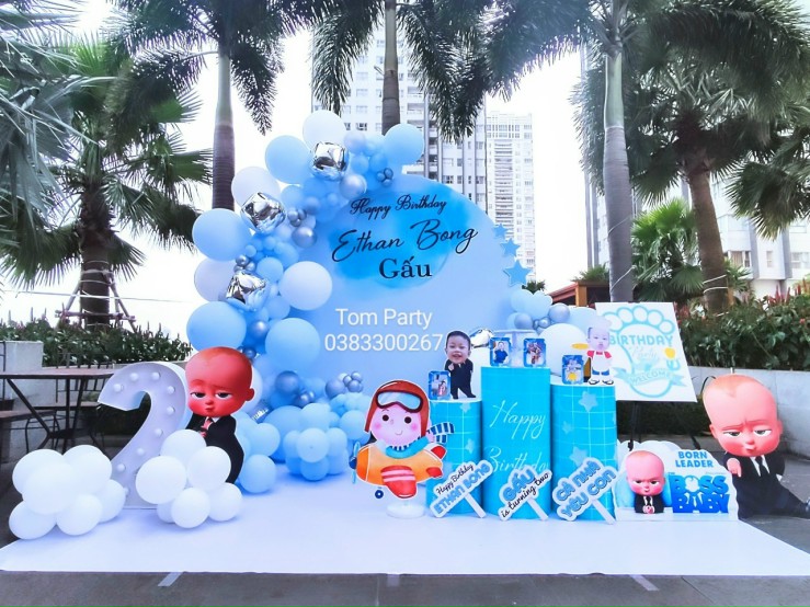 TRANG TRÍ SINH NHẬT BÉ GẤU