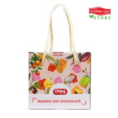 Hộp xoài nhúng Socola hạnh nhân Ohla (lát lớn) 500g