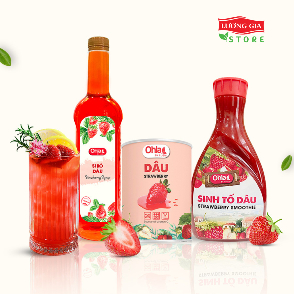 Sinh tố Dâu Ohla 1000ml