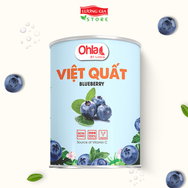 Trái cây tươi đóng lon Ohla 950g - Việt Quất