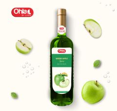 Siro Táo Xanh Ohla 750ml (chai thủy tinh)