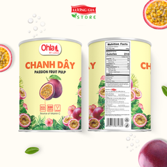 Trái cây tươi đóng lon Ohla 950g - Chanh dây nguyên trái/nước