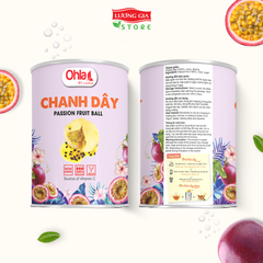 Trái cây tươi đóng lon Ohla 950g - Chanh dây nguyên trái/nước