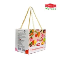 Hộp xoài nhúng Socola hạnh nhân Ohla (lát lớn) 500g