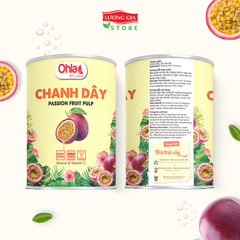 Trái cây tươi đóng lon Ohla 950g - Chanh dây nguyên trái/nước