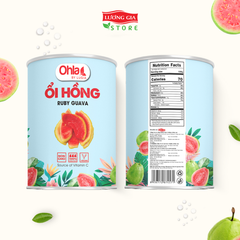 Trái cây tươi đóng lon Ohla 950g - Ổi hồng