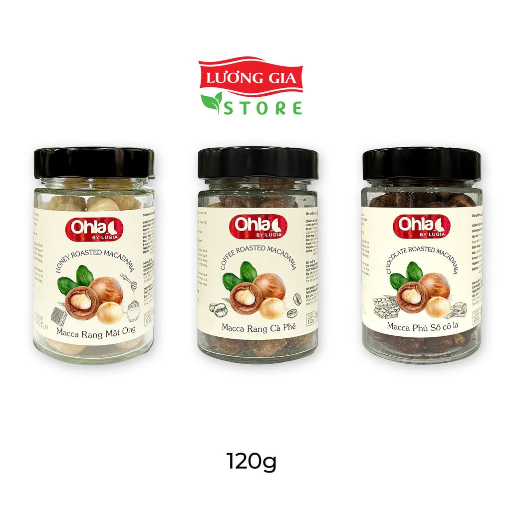 Combo siêu hời 6: macca mật ong, macca socola, macca cà phê Ohla