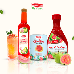 Trái cây tươi đóng lon Ohla 950g - Ổi hồng