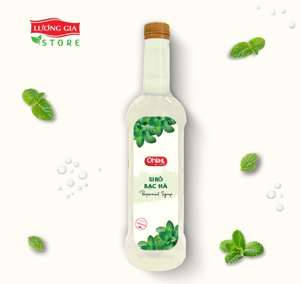 Siro Bạc Hà Ohla 780ml (chai nhựa)