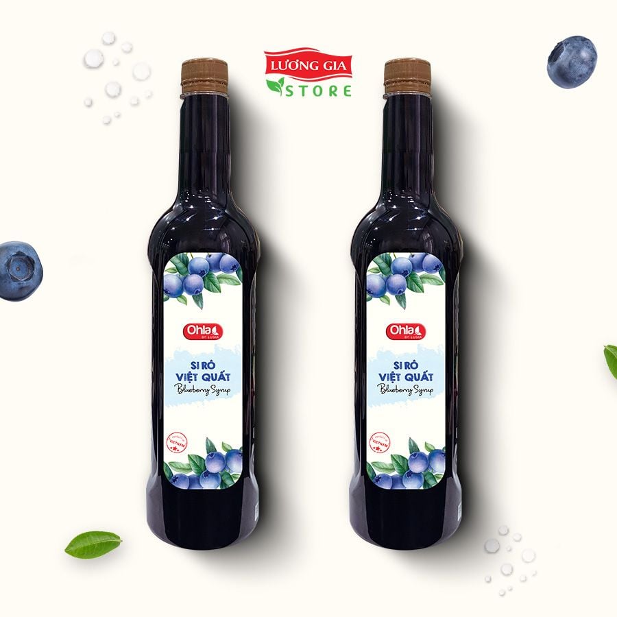 Siro Việt Quất Ohla 780ml (chai nhựa)