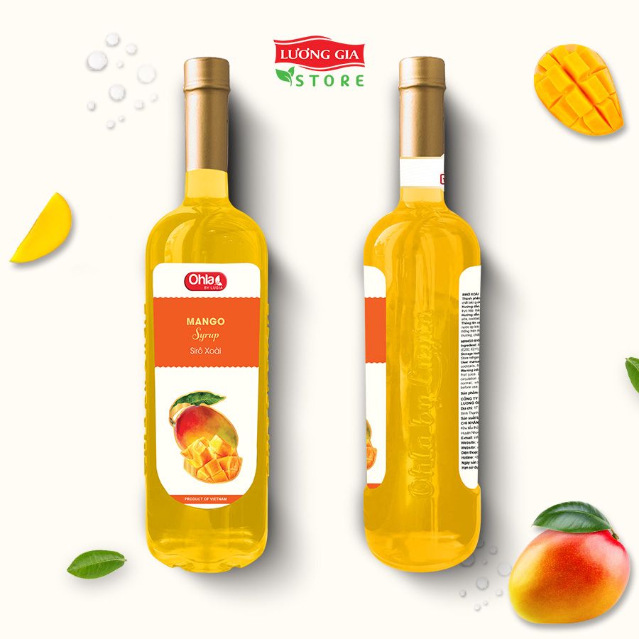 Siro Xoài Ohla 750ml (chai thủy tinh)