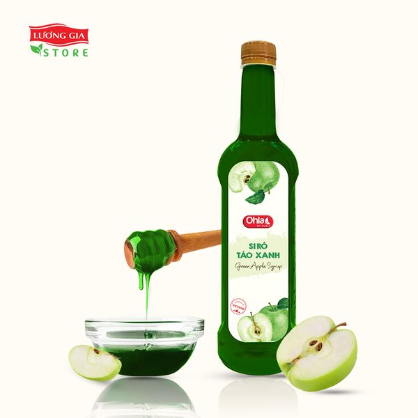 Siro Táo Xanh Ohla 780ml (chai nhựa)