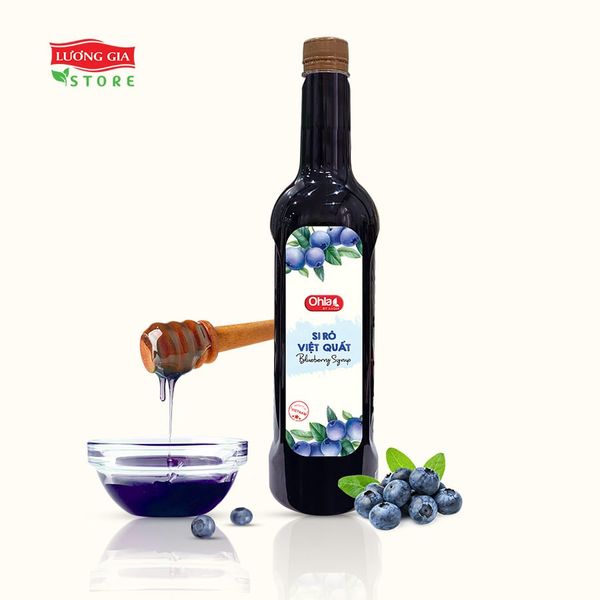 Siro Việt Quất Ohla 780ml (chai nhựa)