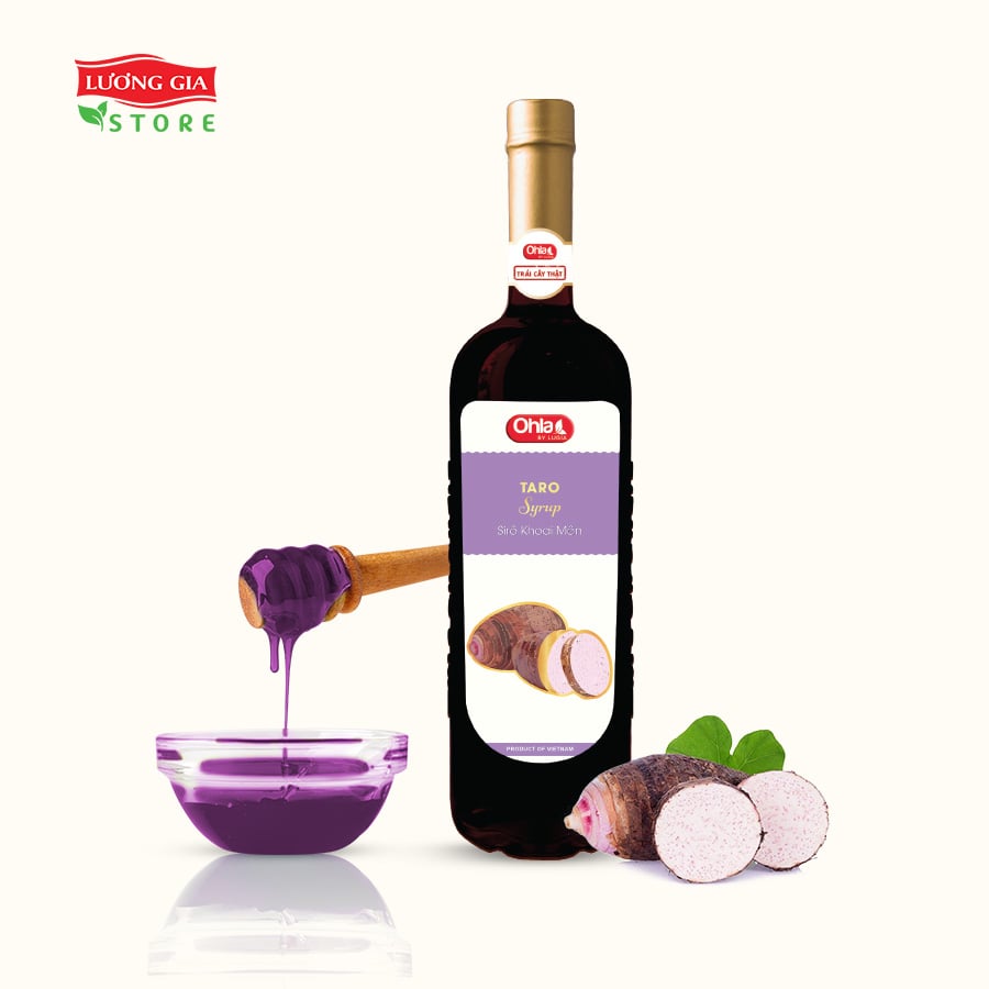 Siro Khoai môn Ohla 750ml (chai thủy tinh)