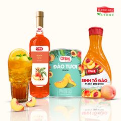 Siro Đào Ohla 750ml (chai thủy tinh)