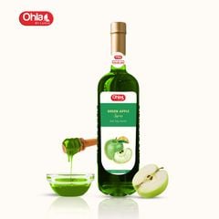 Siro Táo Xanh Ohla 750ml (chai thủy tinh)